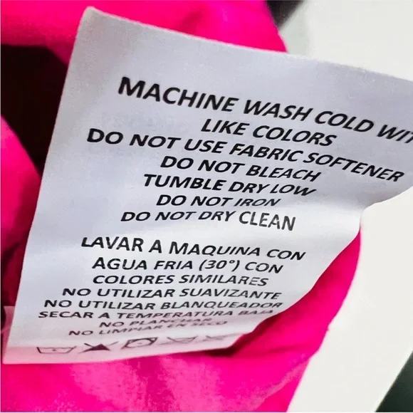 Bebe Sport pink tie dye crop top 3X - Picture 7 of 7